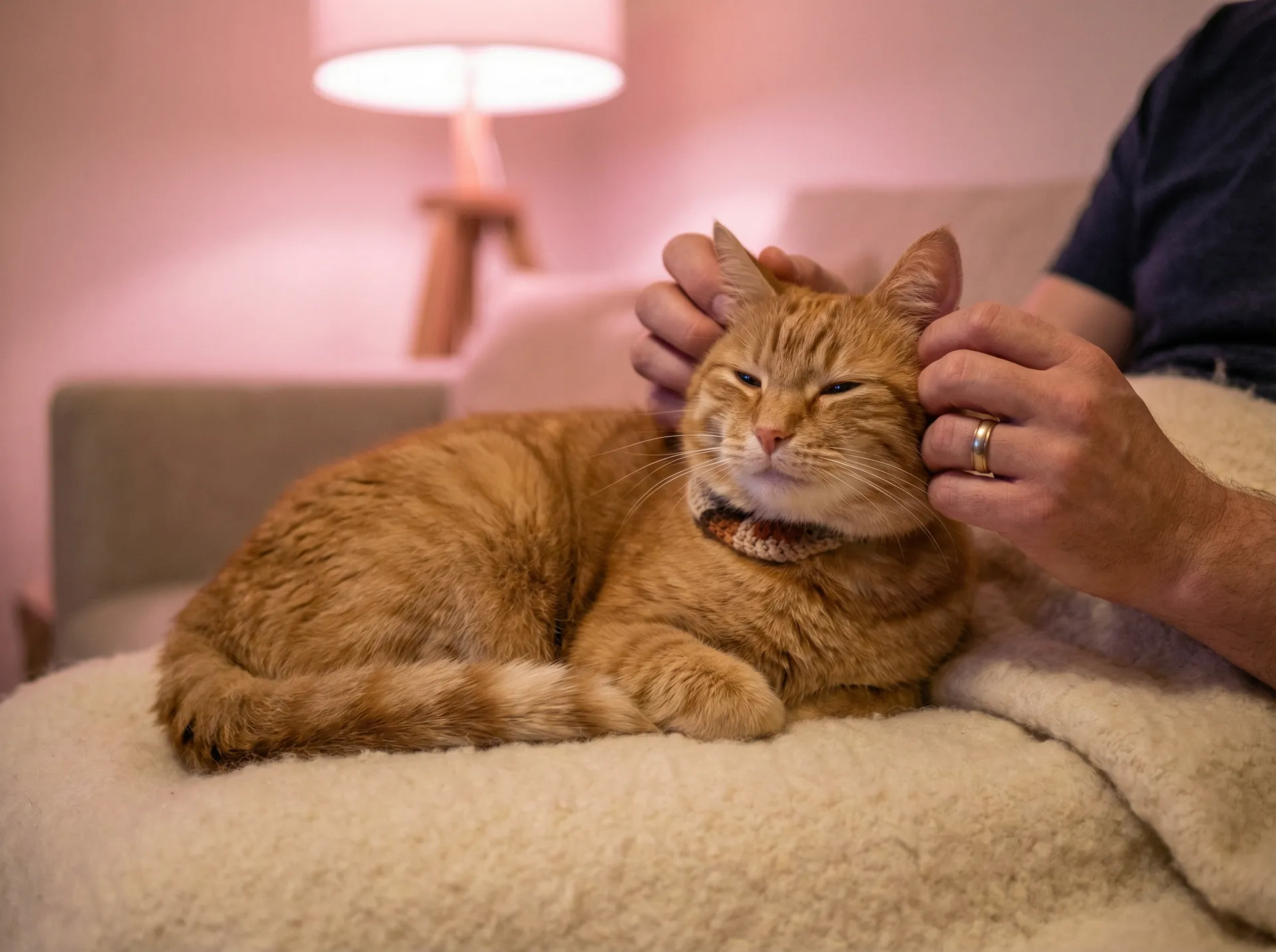 猫咪被温柔抚摸的幸福时刻 - 呦乐园