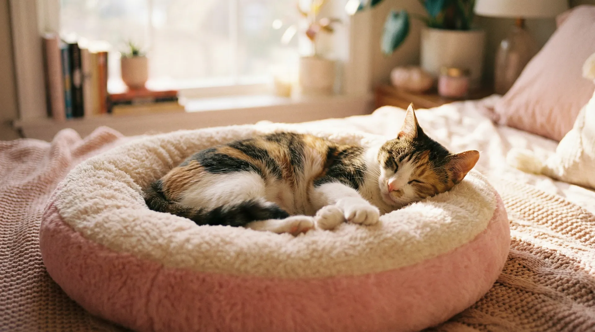 三花猫安静入睡 - 呦乐园